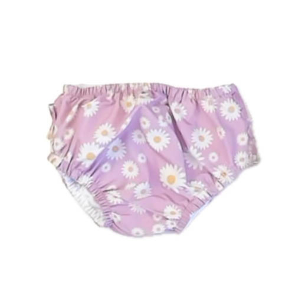 Unknown Brand Girls Purple Floral 1-piece Swimsuit size: 12 Months
